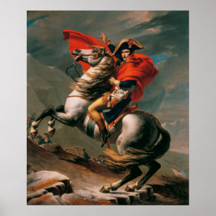 Napoleon at the Great St. Bernard Poster