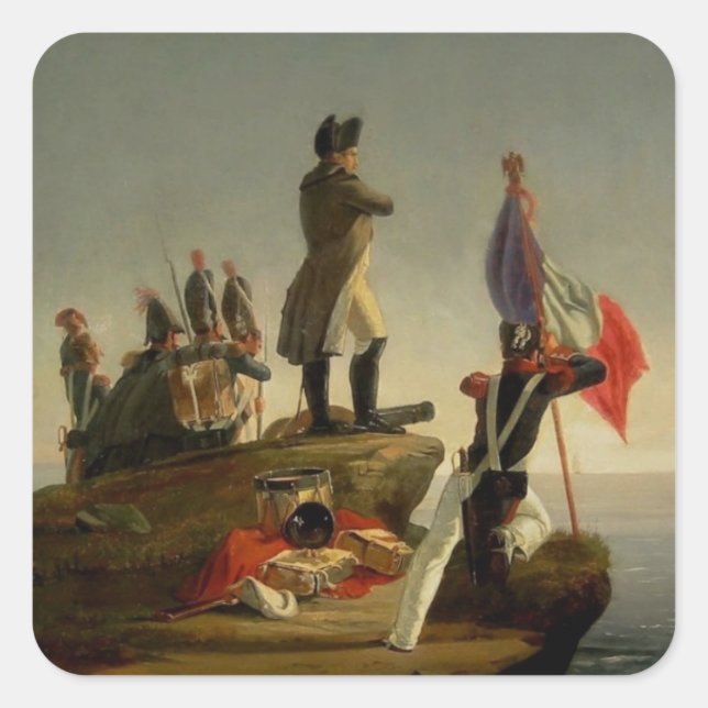 Napoleon Awaiting the brig Inconstant Square Sticker (Front)