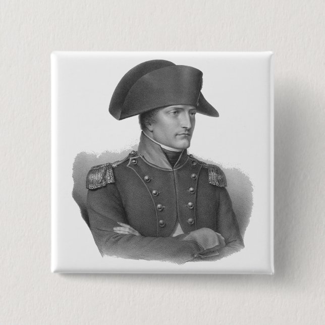 Napoleon Bonaparte 15 Cm Square Badge (Front)
