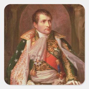 Napoleon Bonaparte (1769-1821), as King of Italy, Square Sticker