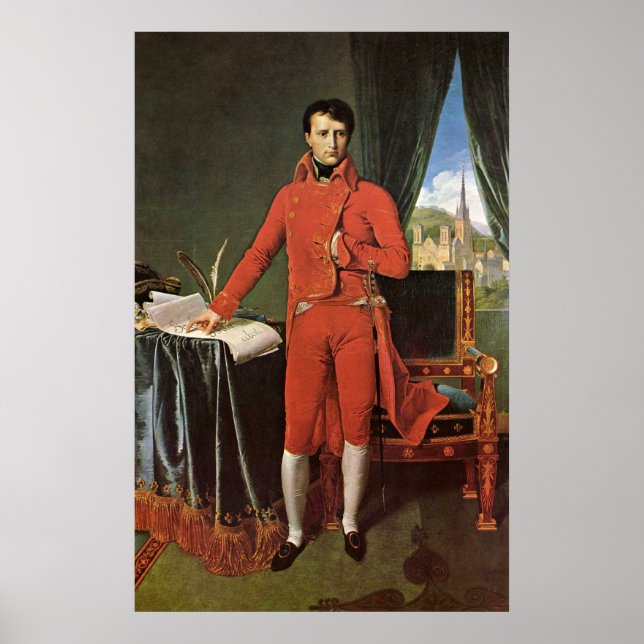 Napoleon Bonaparte as Consul by Ingres Dominique Poster (Front)