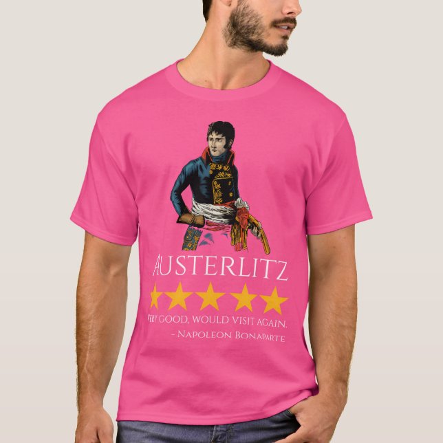 Napoleon Bonaparte - Austerlitz - French History M T-Shirt (Front)