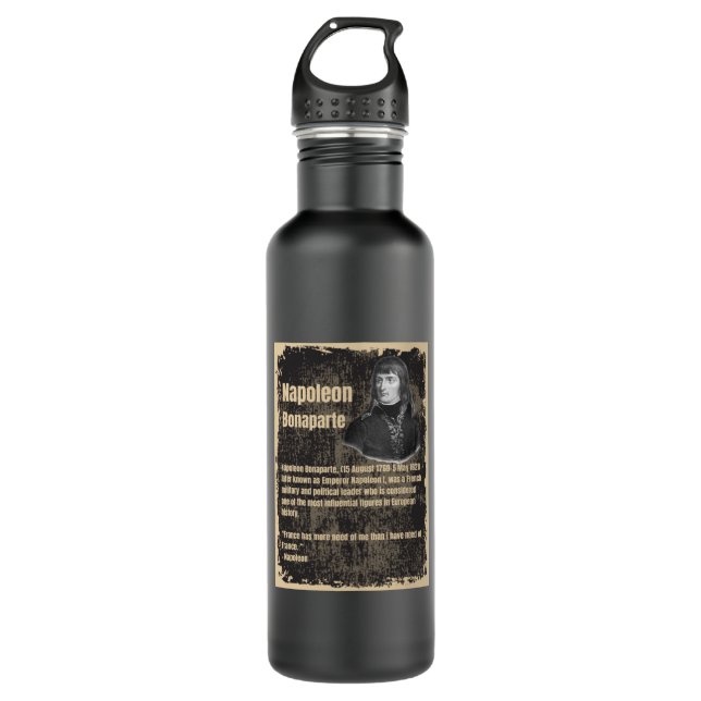 Napoleon Bonaparte -Biography 710 Ml Water Bottle (Front)