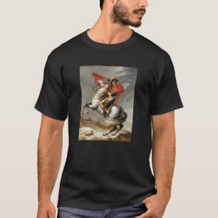 Napoleon Bonaparte Crossing Alps At Grand Saint Be T-Shirt
