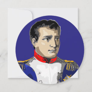Napoleon Bonaparte Dramatic Portrait Invitation