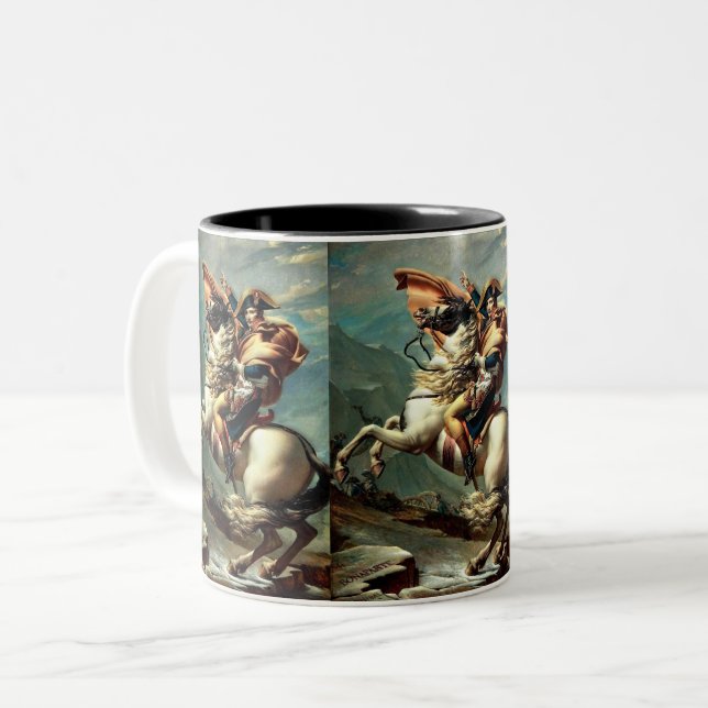Napoleon Bonaparte Emperor France Two-Tone Coffee Mug (Front Left)