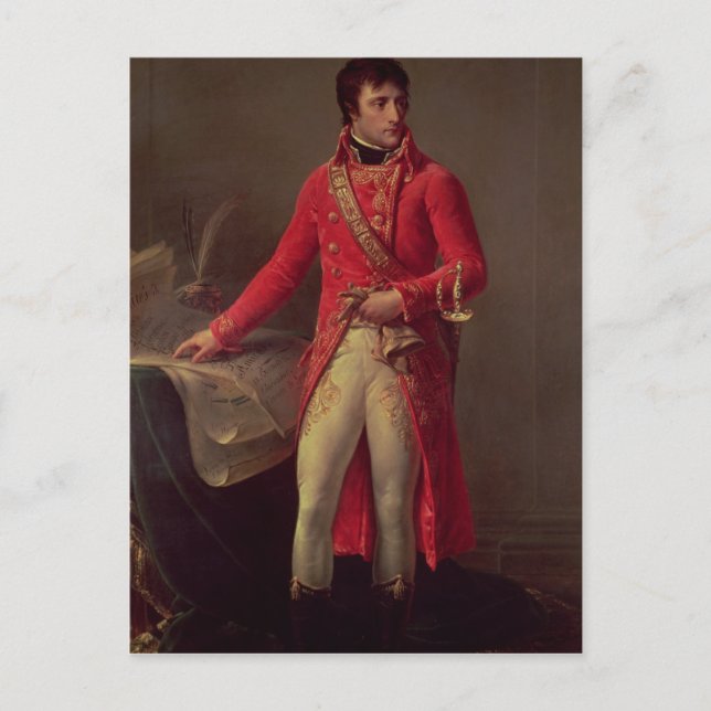 Napoleon Bonaparte  First Consul, 1802 Postcard (Front)