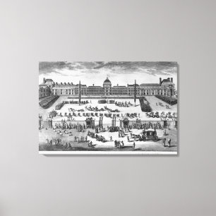Napoleon Bonaparte First Consul, ReviewingTroops Canvas Print