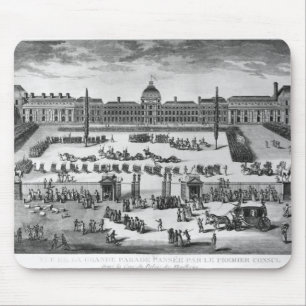 Napoleon Bonaparte  First Consul, ReviewingTroops Mouse Mat