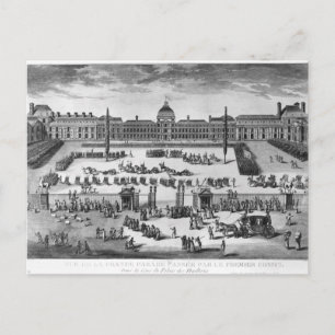 Napoleon Bonaparte First Consul, ReviewingTroops Postcard