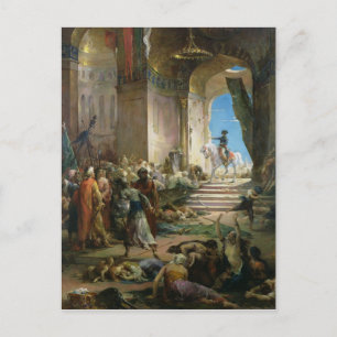 Napoleon Bonaparte  in the Grand Mosque at Cairo Postcard