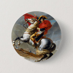 Napoleon Bonaparte Painting by Jacques-Louis David 6 Cm Round Badge