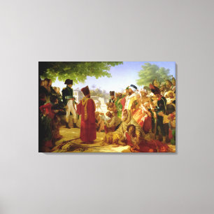 Napoleon Bonaparte  Pardoning the Rebels Canvas Print