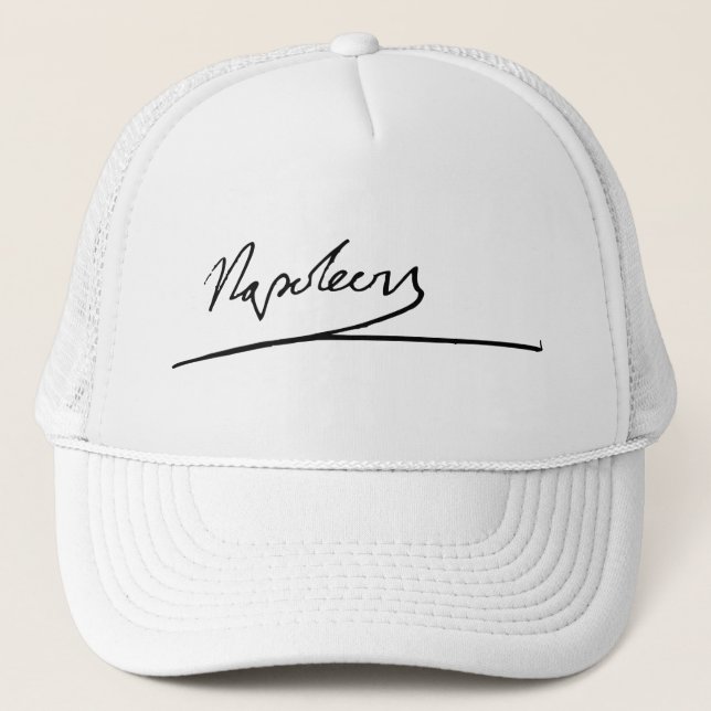 Napoleon Bonaparte signature Trucker Hat (Front)