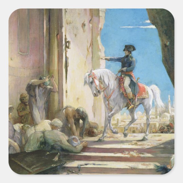 Napoleon Bonaparte Square Sticker (Front)