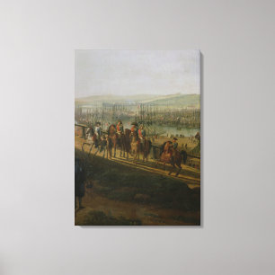 Napoleon Bonaparte  Visiting the Camp at Canvas Print
