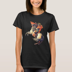 Napoleon Bonaparte With Horse Art Painting Alps T-Shirt