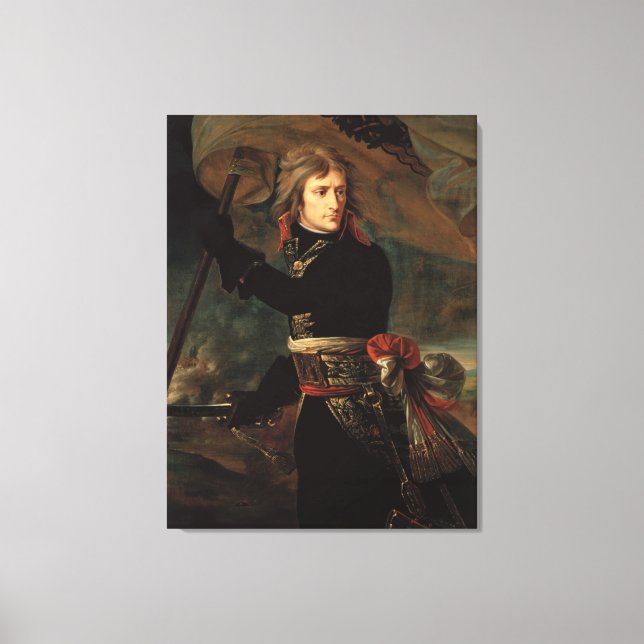 Napoleon Bonaparte's Rally at the Battle of Arcole Canvas Print (Front)