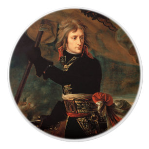 Napoleon Bonaparte's Rally at the Battle of Arcole Ceramic Knob
