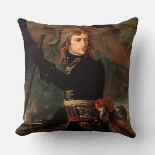Napoleon Bonaparte's Rally at the Battle of Arcole Cushion
