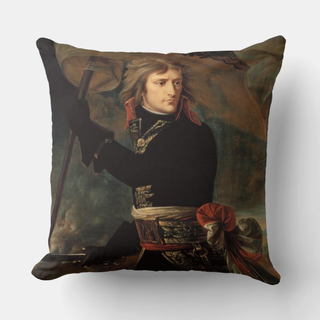 Napoleon Bonaparte's Rally at the Battle of Arcole Cushion (Front)