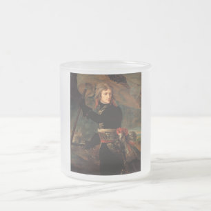 Napoleon Bonaparte's Rally at the Battle of Arcole Frosted Glass Coffee Mug