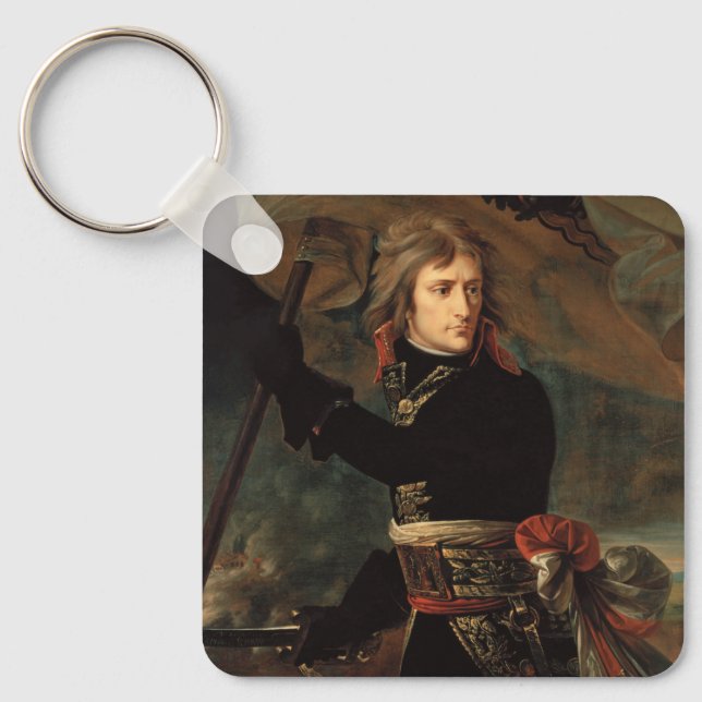 Napoleon Bonaparte's Rally at the Battle of Arcole Key Ring (Front)