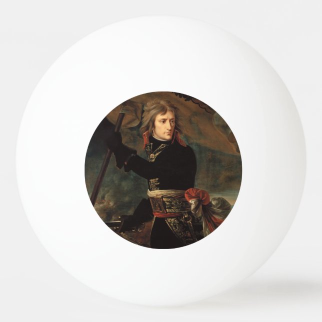 Napoleon Bonaparte's Rally at the Battle of Arcole Ping Pong Ball (Front)