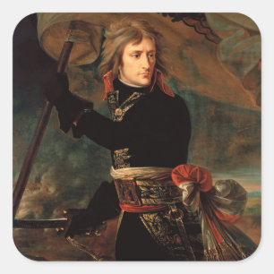 Napoleon Bonaparte's Rally at the Battle of Arcole Square Sticker