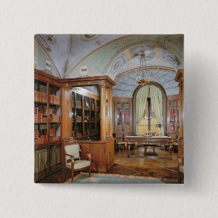 Napoleon Bonaparte's study, c.1800 15 Cm Square Badge