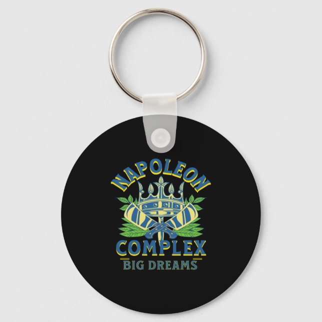 Napoleon Complex Big Dreams Short Bold Royal Long  Key Ring (Front)
