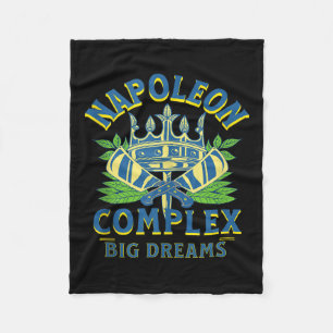Napoleon Complex Big Dreams Short Bold Royal Tank Fleece Blanket