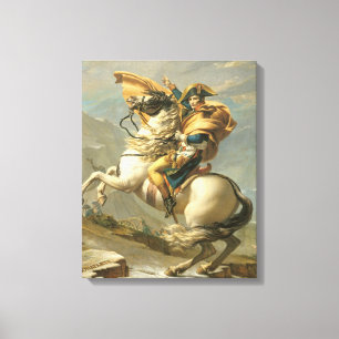 Napoleon Crossing the Alps at the St Bernard Canvas Print