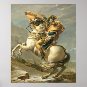 Napoleon Crossing the Alps at the St Bernard Poster