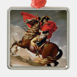 Napoleon Crossing the Alps, c.1800 (oil on canvas) Metal Tree Decoration