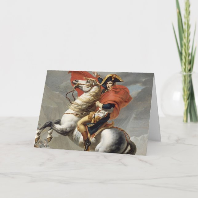 Napoleon Crossing the Alps - Jacques-Louis David Card (Front)