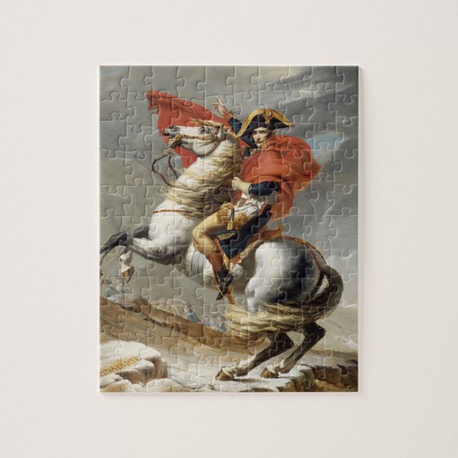 Napoleon Crossing the Alps - Jacques-Louis David Jigsaw Puzzle (Vertical)