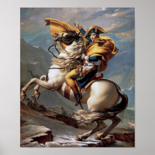 Napoleon Crossing the Alps, Jacques-Louis David Poster