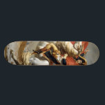 Napoleon Crossing the Alps - Jacques-Louis David Skateboard<br><div class="desc">Napoleon Crossing the Alps (also known as Napoleon at the Saint-Bernard Pass or Bonaparte Crossing the Alps) is the title given to the five versions of an oil on canvas equestrian portrait of Napoleon Bonaparte painted by the French artist Jacques-Louis David between 1801 and 1805.</div>
