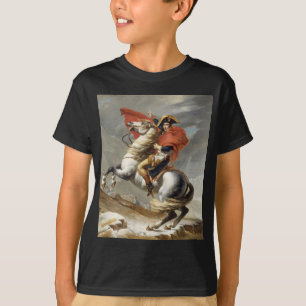 Napoleon Crossing the Alps - Jacques-Louis David T-Shirt