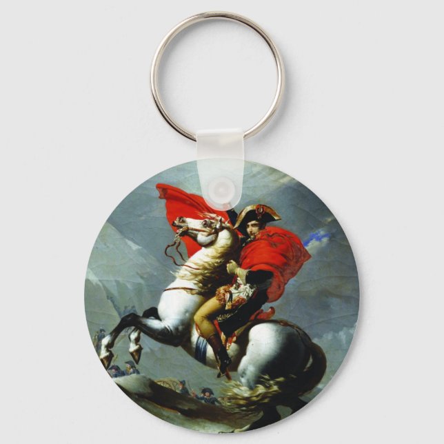 Napoleon Crossing the Alps Key Ring (Front)