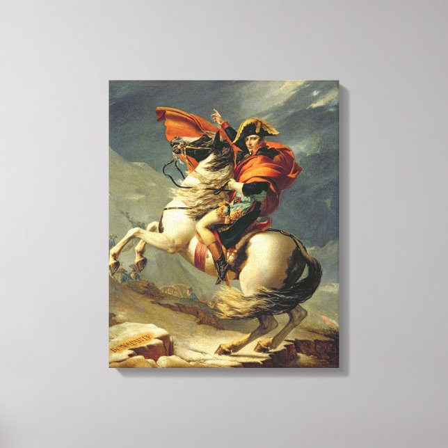 Napoleon Crossing the Alps on 20th May 1800 Canvas Print (Front)