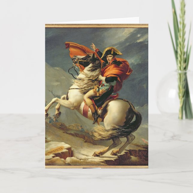 Napoleon Crossing the Alps on 20th May 1800 Card (Front)