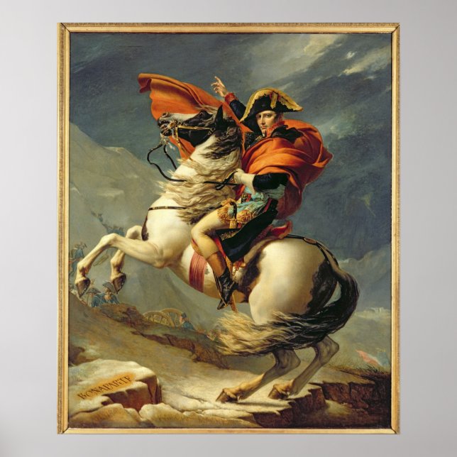 Napoleon Crossing the Alps on 20th May 1800 Poster (Front)
