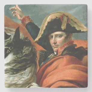 Napoleon Crossing the Alps Stone Coaster