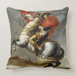 Napoleon Crossing the Grand Saint-Bernard Pass Cushion