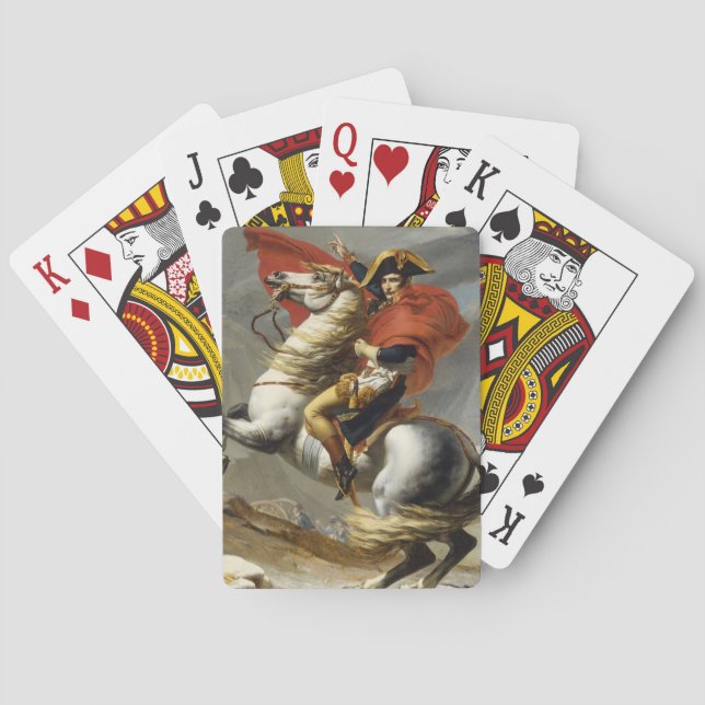 Napoleon Crossing the Grand Saint-Bernard Pass Playing Cards (Back)