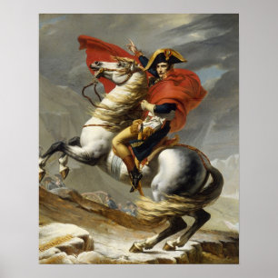 Napoleon Crossing the Grand Saint-Bernard Pass Poster