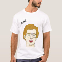 Napoleon dynamite tee, cartoon head,  quote film