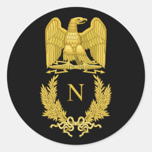 Napoleon Emblem Classic Round Sticker